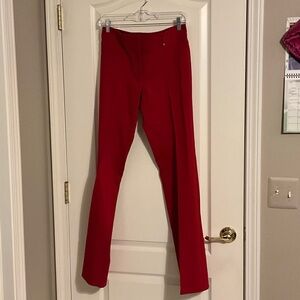 Cache Red Straight-Leg Pants